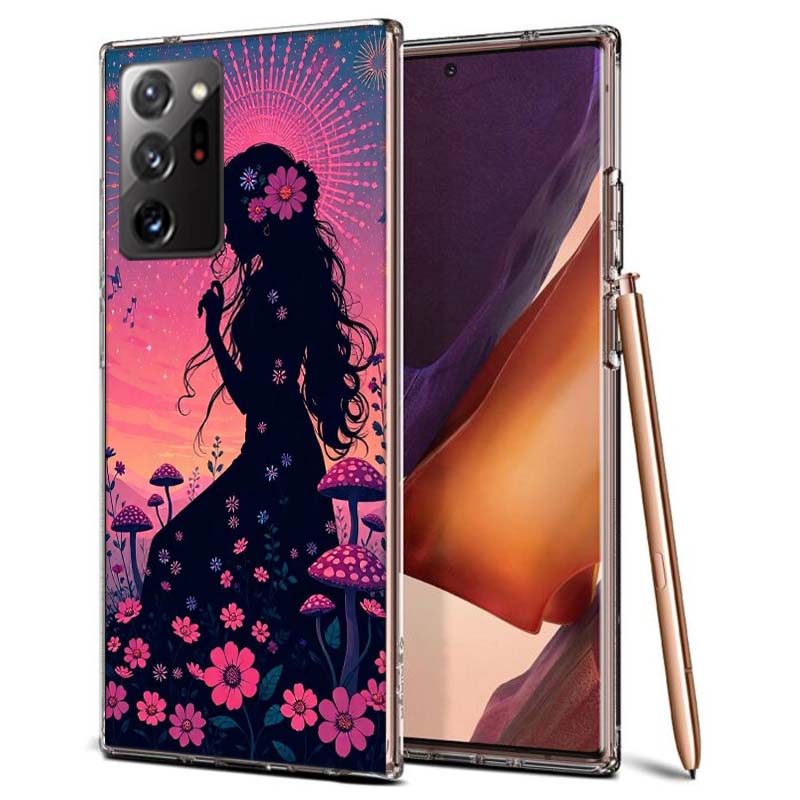 

Groovy Mushroom Silhouette Phone Case for Samsung A55 A35 A25 A15 A07 A05S A16 A17 A26 A36 A37 A56 A57 Galaxy Note 20 10 A50S A7 Samsung A56 5G