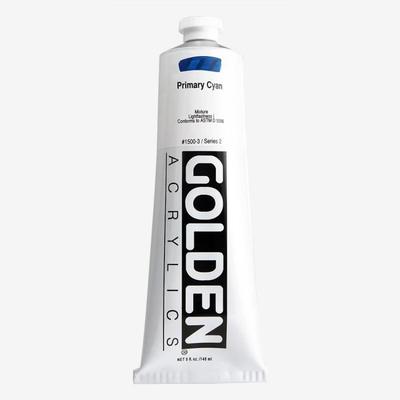 Acrylic Paint - GOLDEN - Heavy Body - 150ml - Cyan Color - Lightfastness