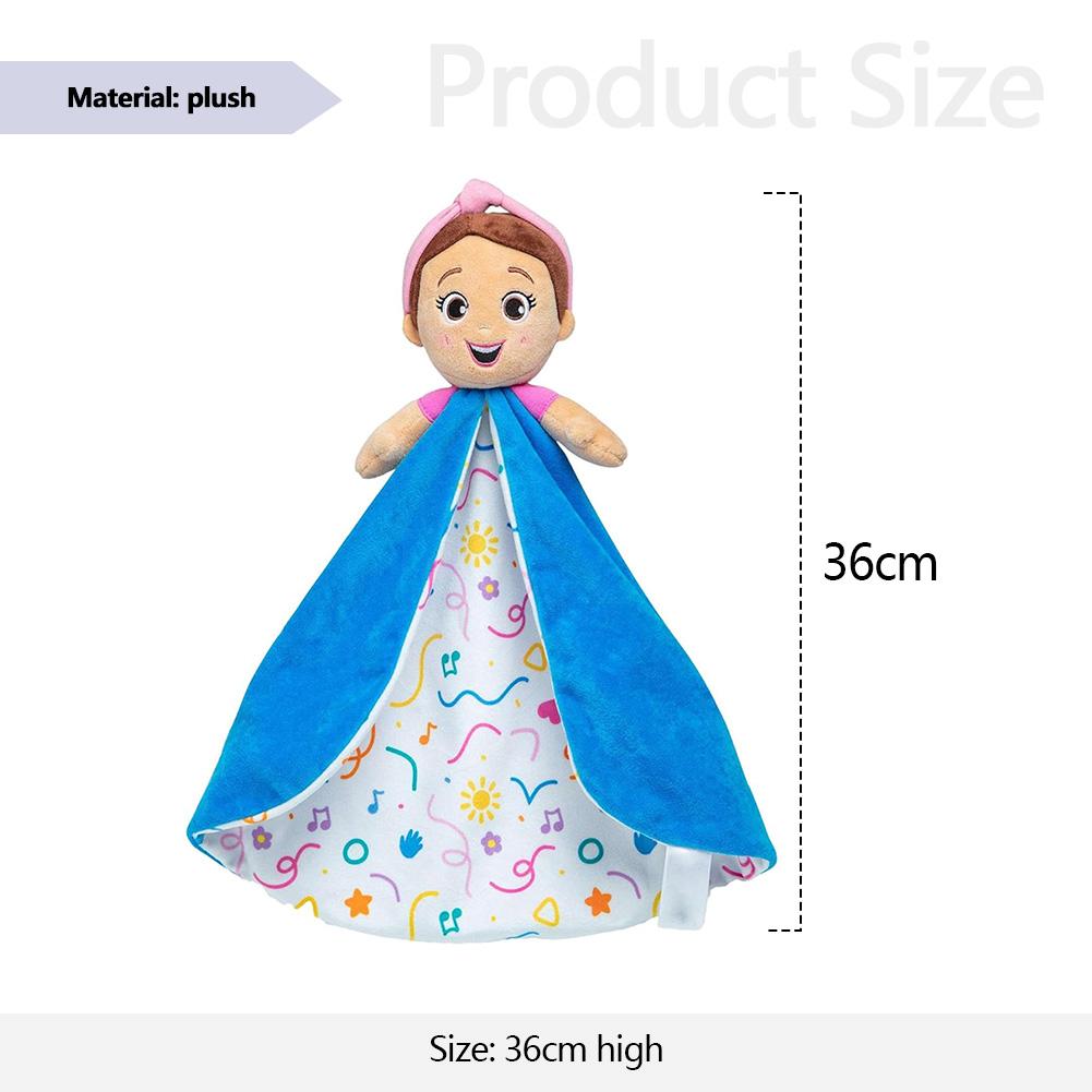 

Plush Doll Soft Stuffed Cartoon Ms Rachel Speak Sing Plush Doll Singing Sensory Take-Along Pillow Toys Birthday Gift for Kids