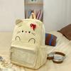 Bow Cute Cartoon Backpack For Teens With Nylon Material For Daily Use