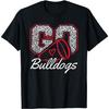 Go Cheer Bulldogs Sportname Geschenke Männer Frauen Junge Mädchen T-Shirt
