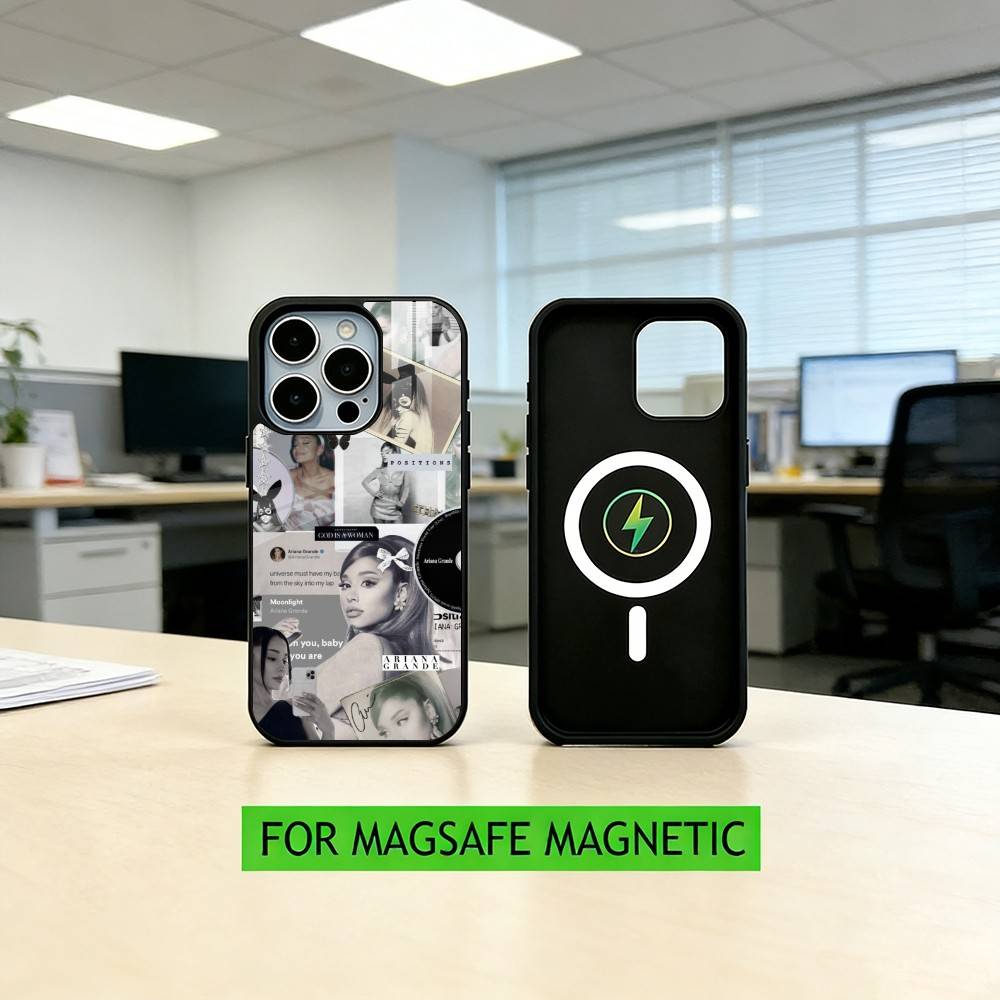 A-ariana G-grande Phone Case For iPhone17,16,15,14,13,12,11 Plus,Pro Magnetic with Magsafe Wireless Charging