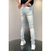 Herren Trendige Slim Stretch Distressed Jeans