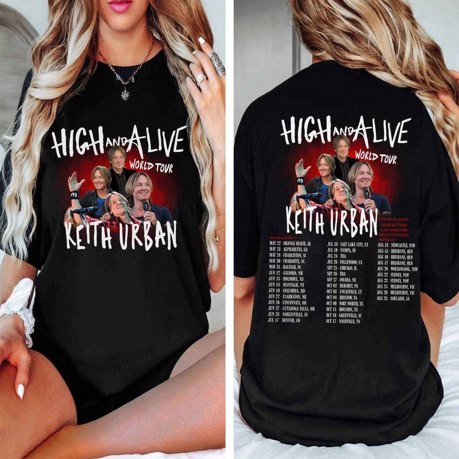 

Keith Urban High and Alive Tour 2025 Shirt, Keith Urban 2025 Concert T-Shirt 3XL