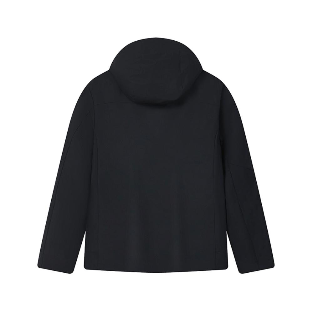 Fila White Minimalist Fashion Classic Sports Casual Warm Hooded Versatile Cotton Jacket Men Jackets Legendary-Blue F11M613901FNV