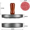 Round Hamburger Press Patty Maker Aluminum Alloy Smash Burger Press Non Stick Hamburger Smasher Tool for Kitchen Griddle BBQ