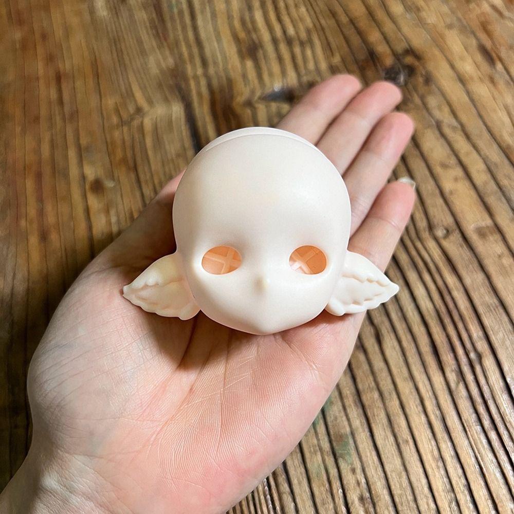 Soft PVC 1/6 MJD Doll Head Handmade BJD Doll's Head New No Makeup Doll Head Practice Makeup