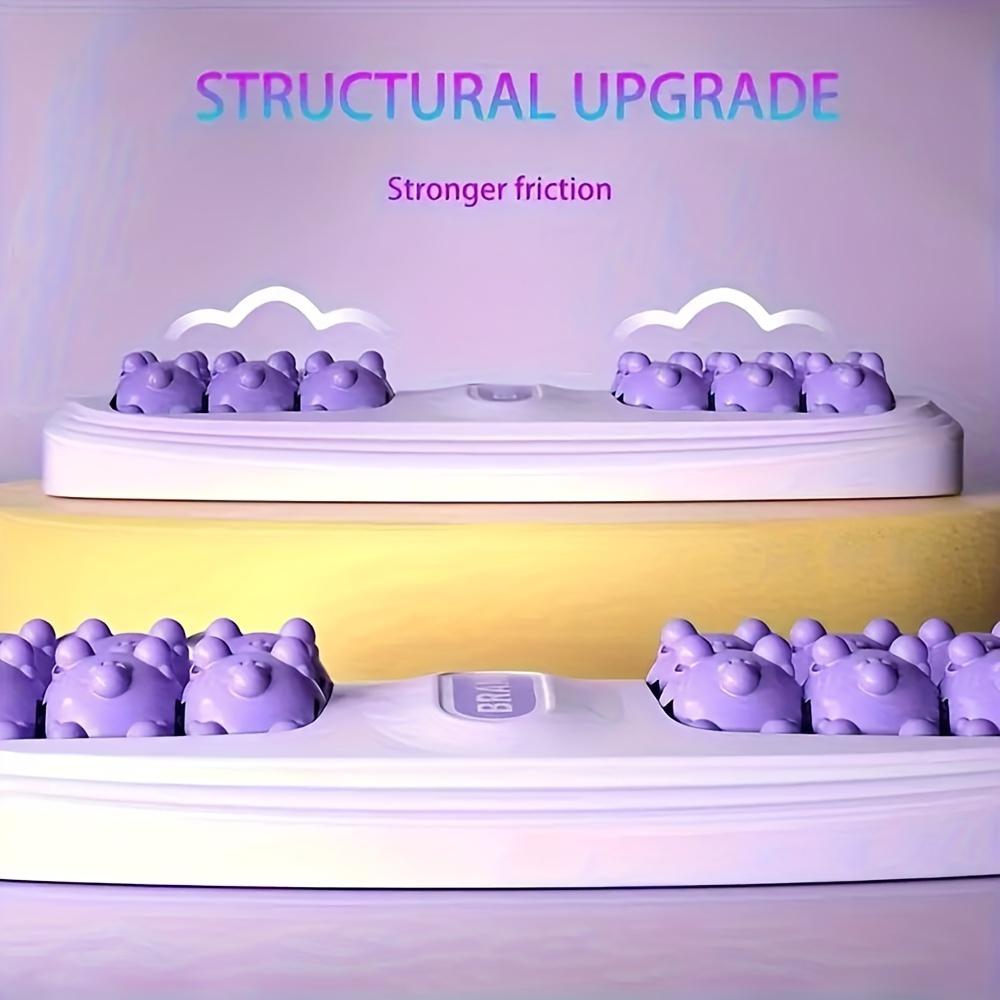 Ergonomic Foot Massager with Dual Control 4Roller Deep Kneading, Quiet Operation, Adjustable Intensity Portable Design for Home Office Use Durable