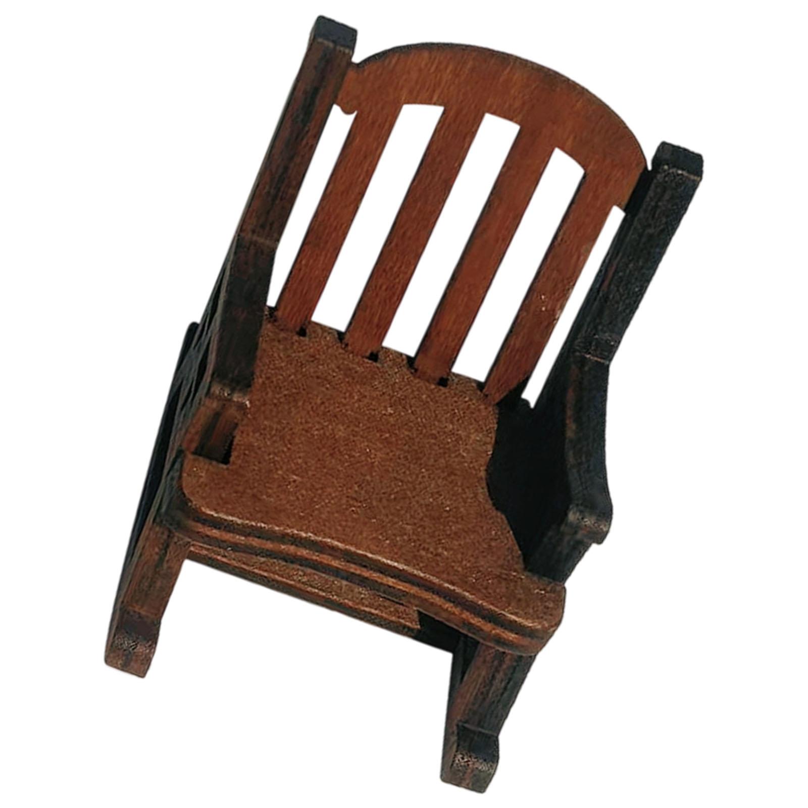 

Coffee Frog with Rocking Chair Resin Figurine Miniature Desk Decors Ornament For Home Office Garden Landscape Decoration B