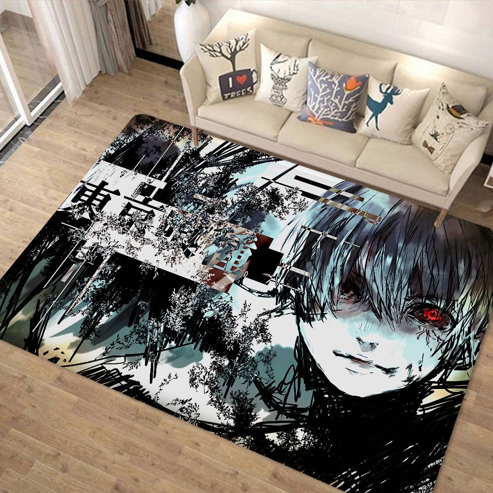 Tokyo Ghoul Anime Room Mats Cheaper Anti-slip Modern Living Room Balcony Printed Welcome Rug