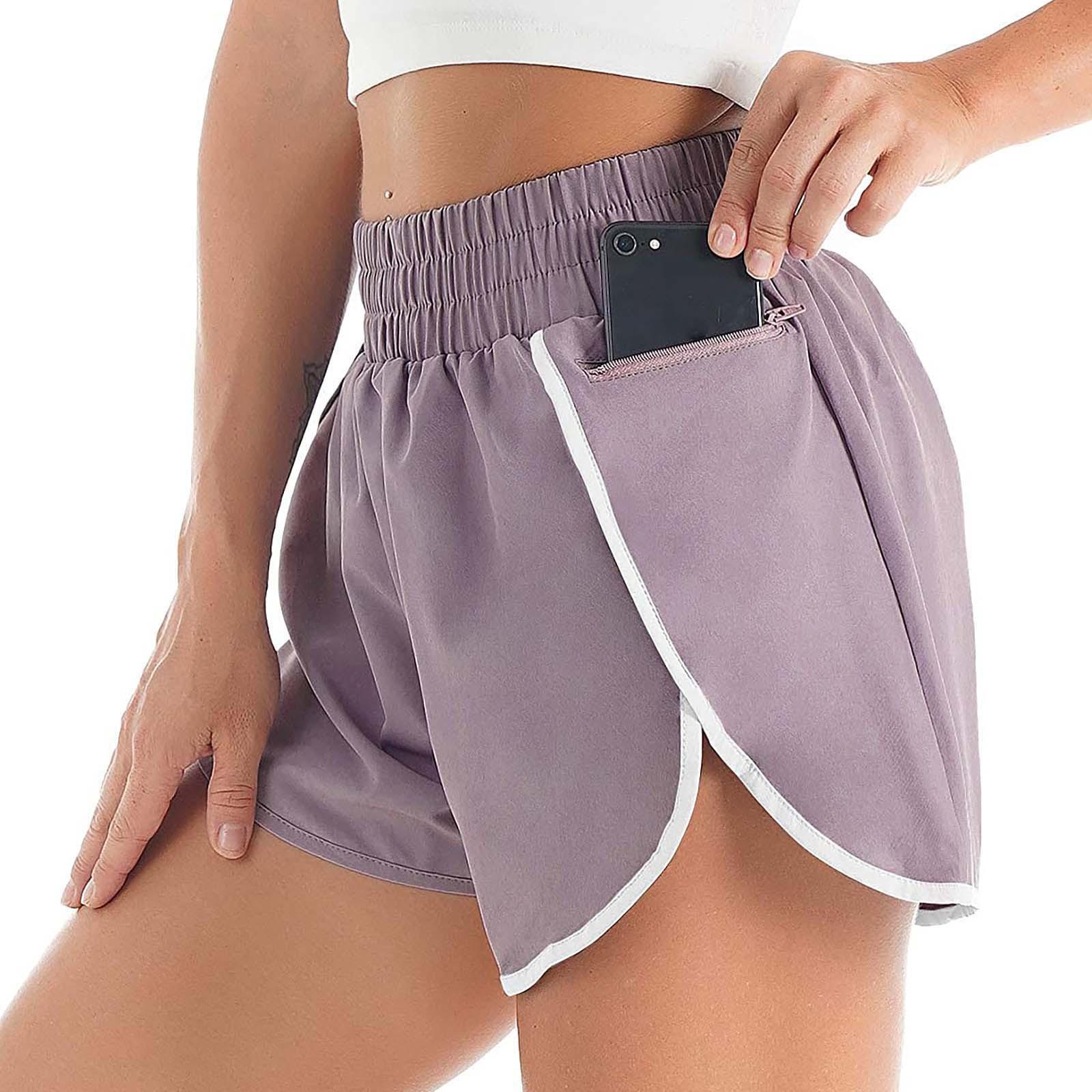 

Women s Cothes Loose Bottom Pants Casual Yoga Fashion Short Leggings Pants L розовый