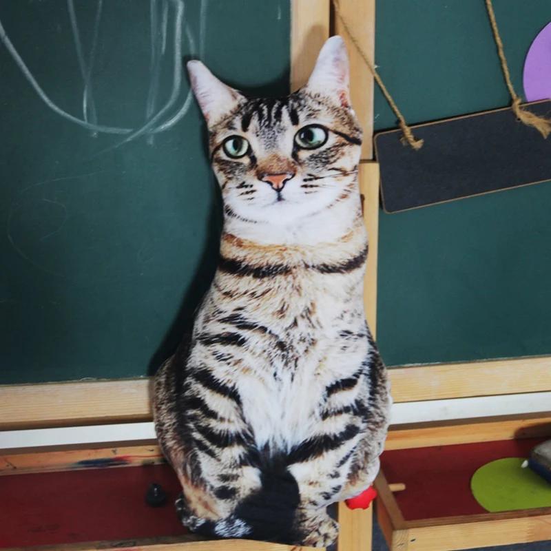 50cm Schattige Levensgetrouwe 3D Kat Hond Pluche Speelgoed Gevuld Zacht Dier Pop Simulatie Slaapkussen Bankkussen Huis Decoratie Cadeau 50cm