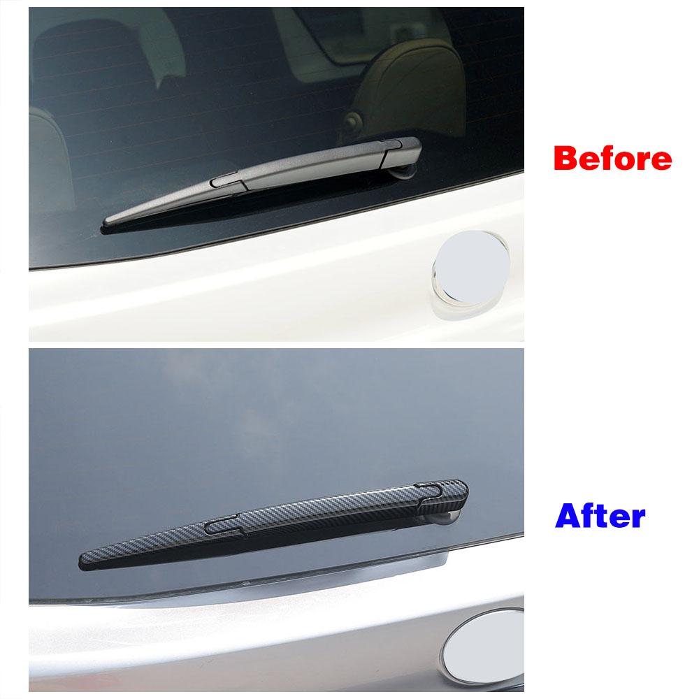 For Toyota Sienna XL40 4th 2024 2024 2024 Car Exterior Carbon Refit Rear Trunk Window Windshield Wiper Cover Trim Chrome Sticker
