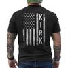 Charlie Kirk Shirt, Tribute RIP Memorial American Flag ON BACK T-Shirt