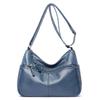 Retro washed pu bag women's fashion simple large-capacity mother bag multi-layer soft leather shoulder messenger bag