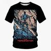 Maglietta Stampata 3D Film Classico Terminator Estate Uomo Outdoor Moda Urbana Girocollo Top Street Harajuku Casual Manica Corta Abbigliamento