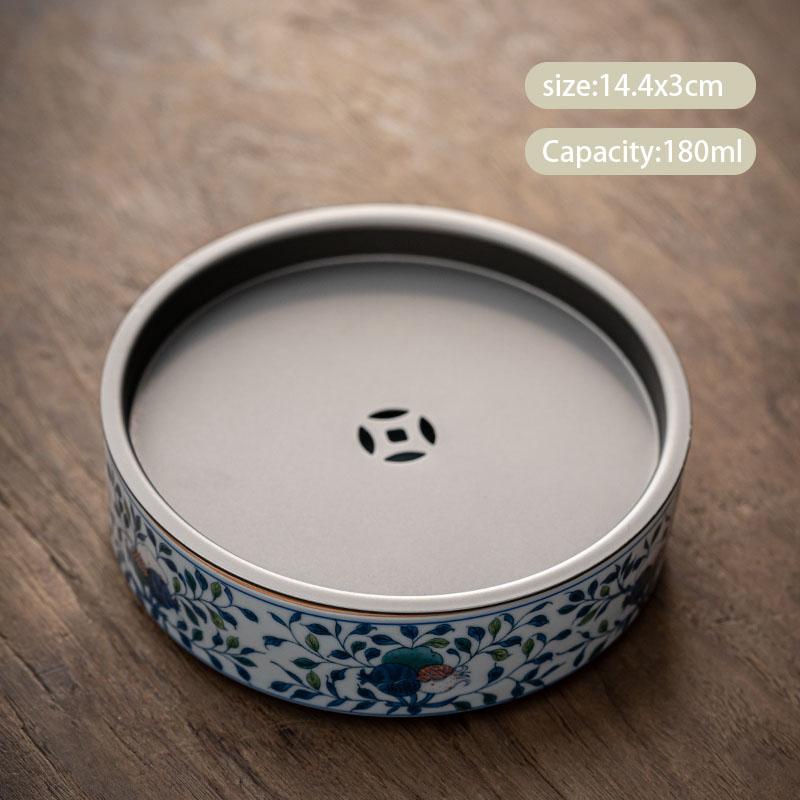 Chinese Blue and White Ceramic Gaiwan Pot Bearing Handmade Tea Bowl Teacup Beauty Tea Infuser Portable Household Teaware