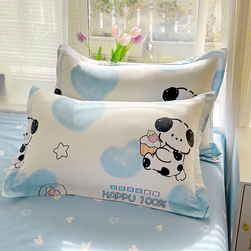 Set of Two Pure Cotton Pillowcases, 48x74cm - Pillow Core Covers [Pair Only]
