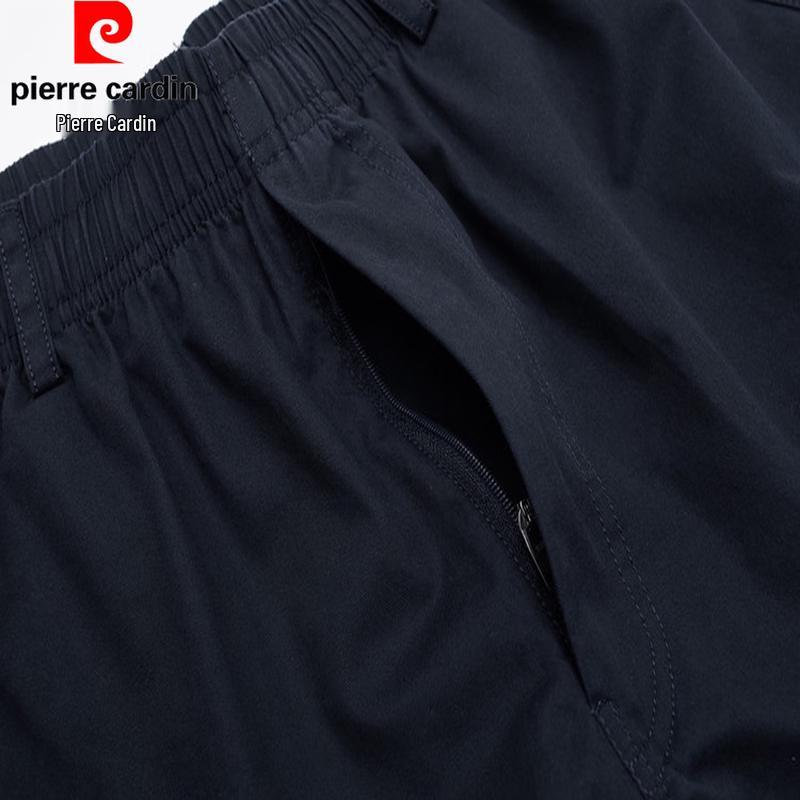 Pierre Cardin Men's Summer Cotton Breathable Multi-Pocket Cargo Shorts