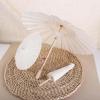 DIY Painting Paper Umbrella Kids Blank Paper Umbrella Vintage Handmade Paper Umbrella  Dance Prop