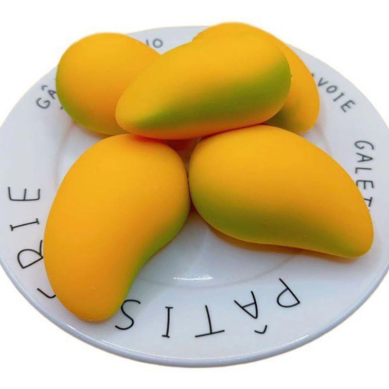 Mango Squeeze  Toy Soft Slow Rising Stress Relief Fidget Toy Cute Fruit Style for Desk Decor Birthday Gifts for Teens