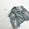 Vintage Denim Sleeveless Vest Casual Children Top For Boys And Girls
