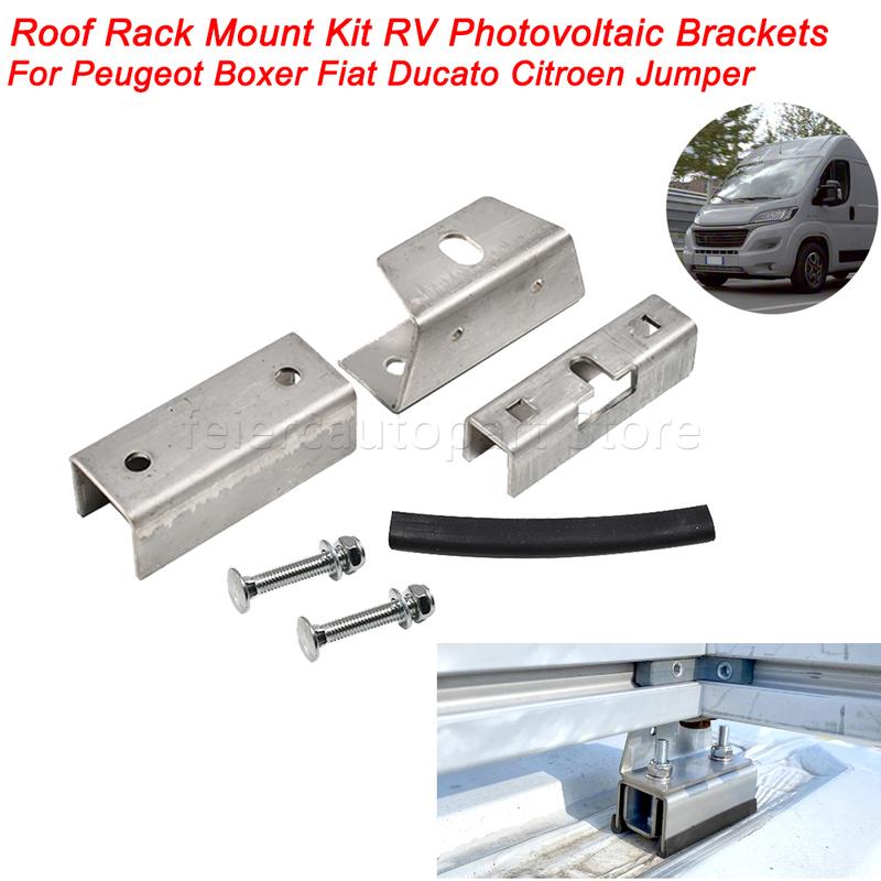 Roof Rack Mount Kit RV Photovoltaic Brackets Roof Racks Rail Mounting Brackets For Peugeot Boxer Fiat Ducato Citroen Jumper