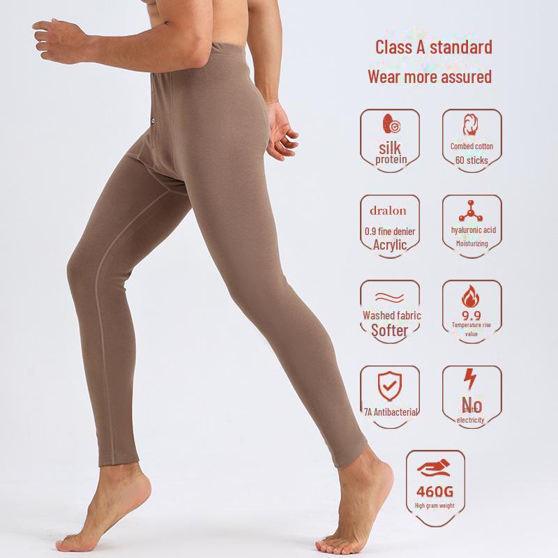 Class A Wool-Enhanced High Waist Warm Leggings for Men and Women - Ideal for Autumn and Winter