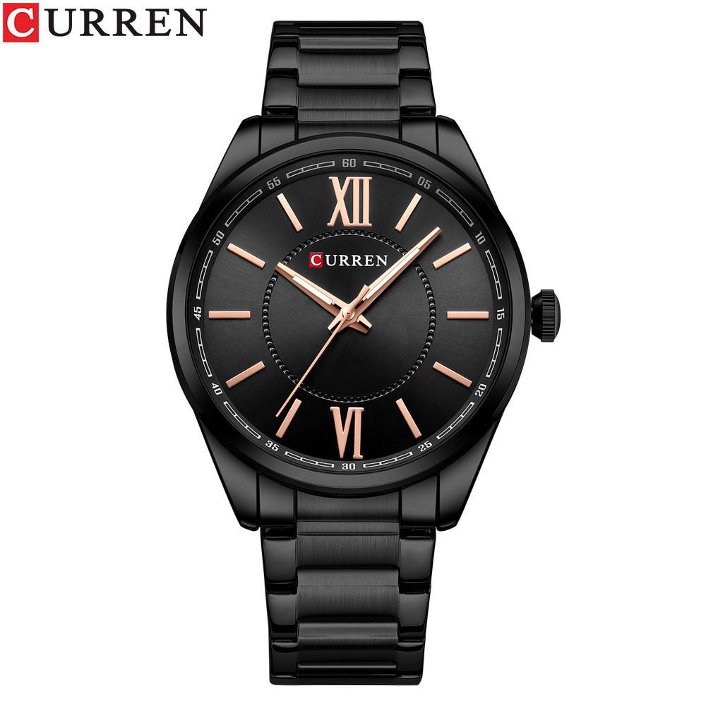 CURREN 8423 Men's Waterproof Quartz Watch with Slim Steel Band