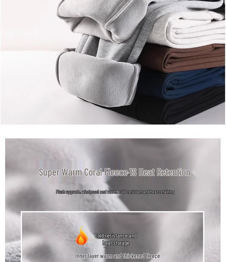 Gray Fleece-Lined Wide Leg Sweatpants for Women - Petite Fit, Winter Casual 2024