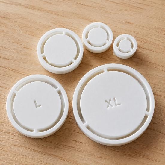 Ceramic Shaping Mold 5PCS Pottery Foot Ring Tool, Reusable ABS DIY Clay Molder, Studio Equipment Handmade Base Alignment for Consistent Bowls And
