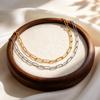 Minimalist Small Square Chain Necklace Women's Stainless Steel Link Chain Choker Necklaces Hip Pop Clavicle Jewelry Gift
