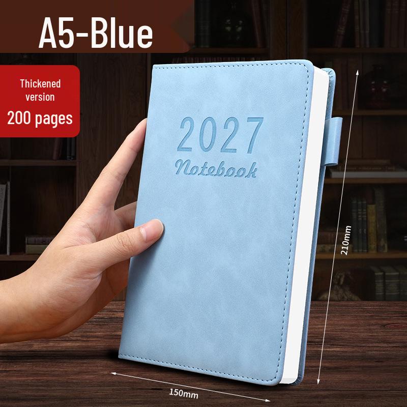 פנקס רשימות פרימיום A5 לסטודנטים ועסקים 2025 - לוגו מותאם אישית, דפים עבים, יומן A4