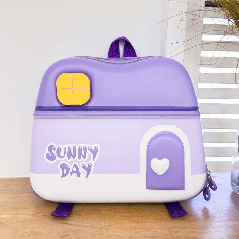 Lovely Kids Genderneutral Backpack With Adorable House Design Perfect For Kindergarten