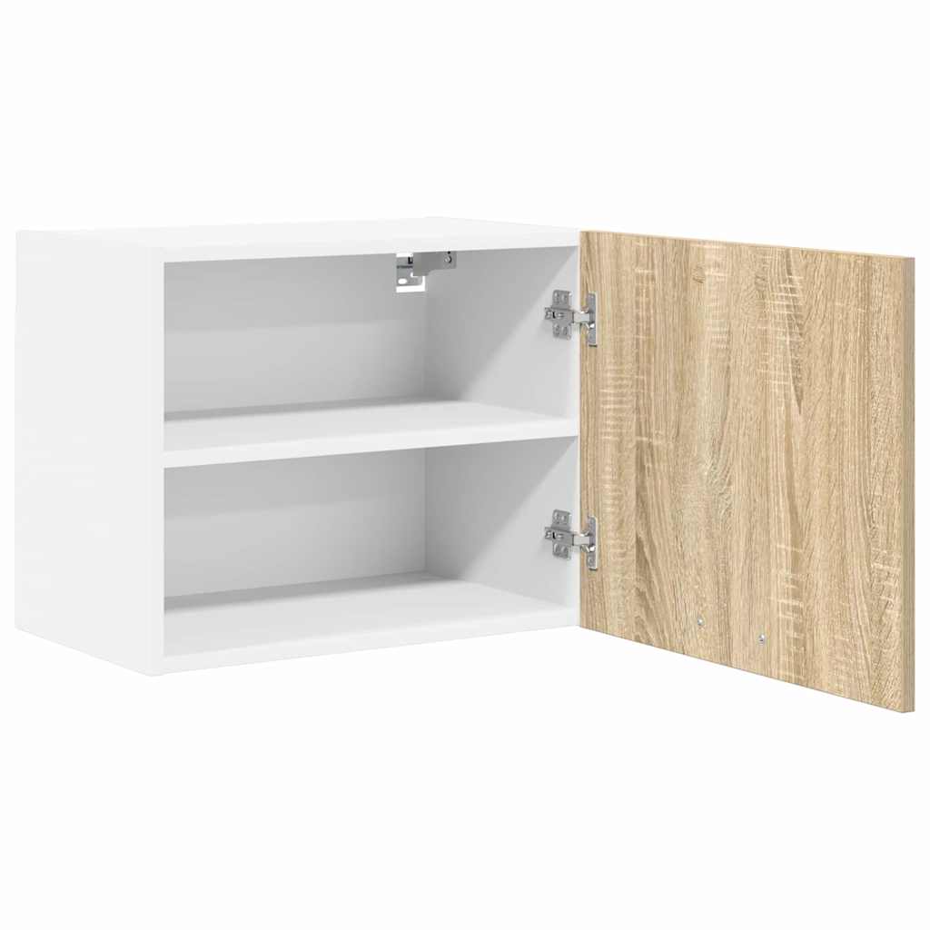 Hanging Cabinet 2 pcs Sonoma Oak & White 50 x 31 x 40 cm