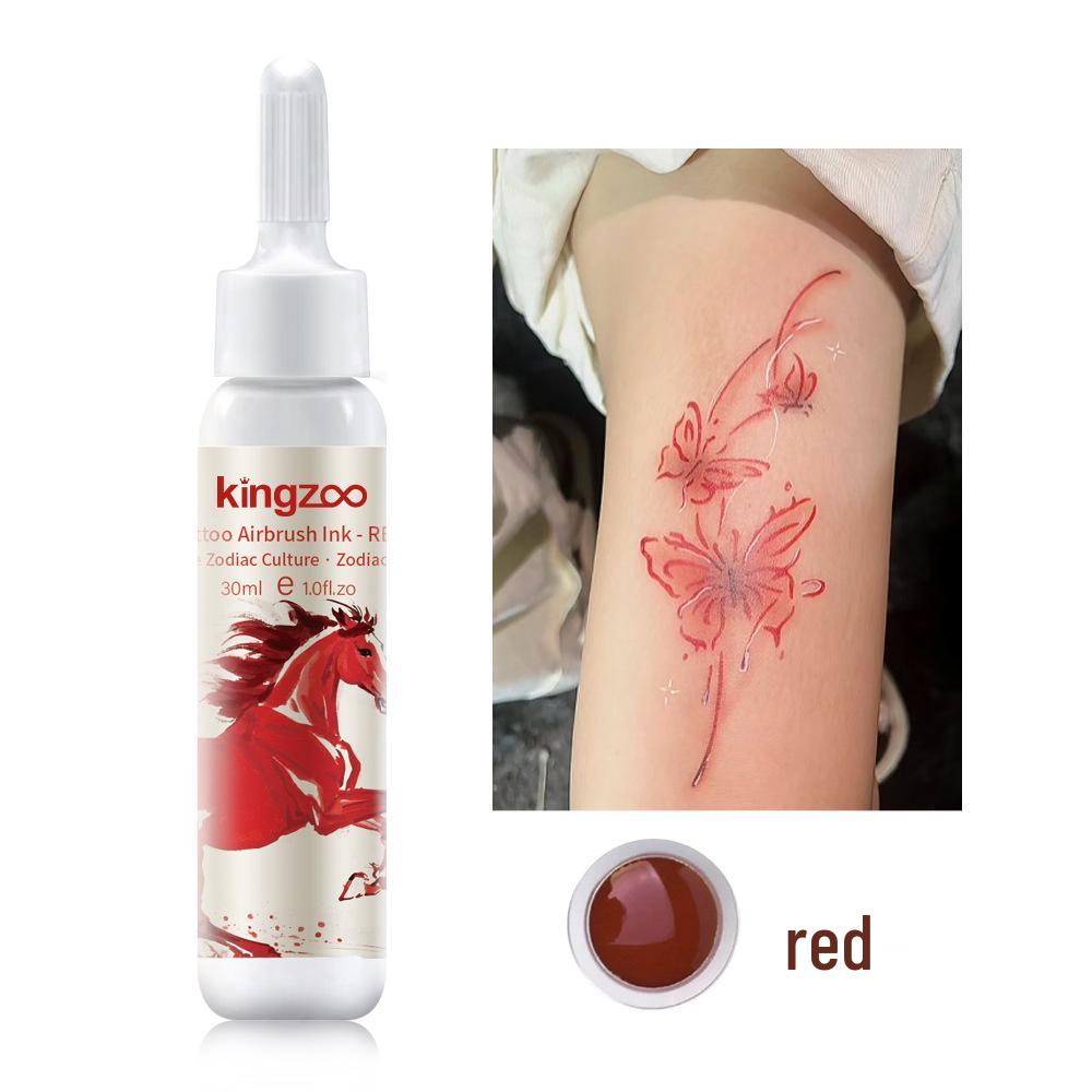 Colorante Temporaneo per Tatuaggi ad Aerografo Impermeabile - Pigmento Pittura per Corpo Realistico, Non Sbiadisce