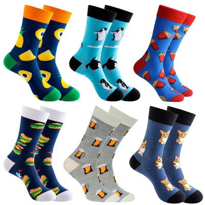Men's Women's Cotton Socks Funny 6 Pairs Socks for a Gift 38-42