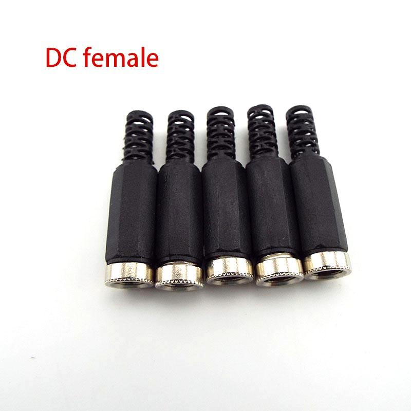 5pcs 2.1mm X 5.5mm Female DC Power Socket Jack Connector Adapter