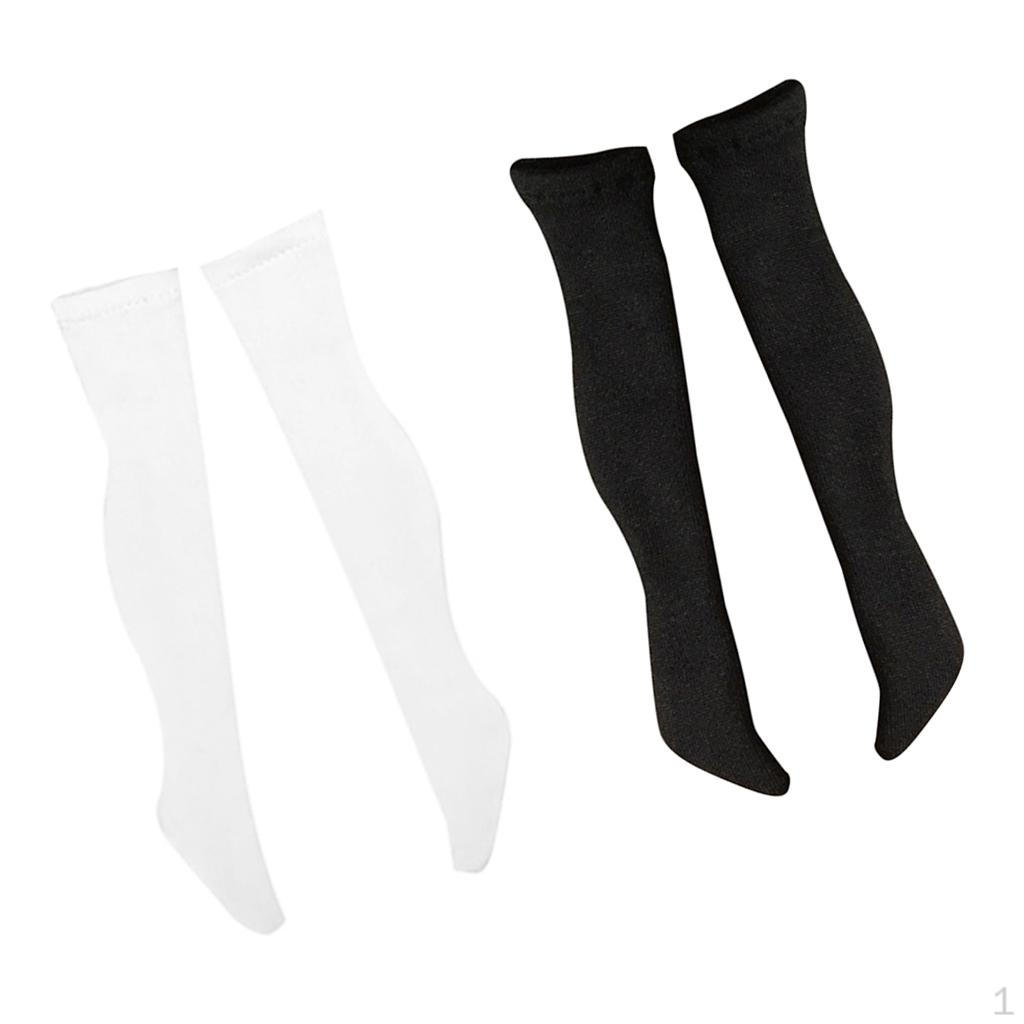 

2 Pairs 1/6 Scale Stockings Socks for 12 Inch Female Action Figure Body