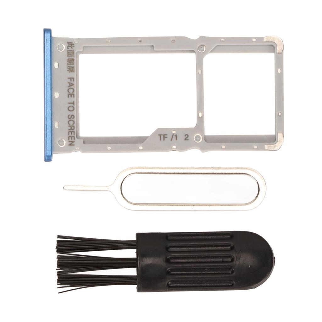 SIM-Kartenfach Kunststoff Gut Passend Aufbewahrungskartensteckplatz Halter für Xiaomi Redmi Note 6 Note 6 Pro Smartphone Blau
