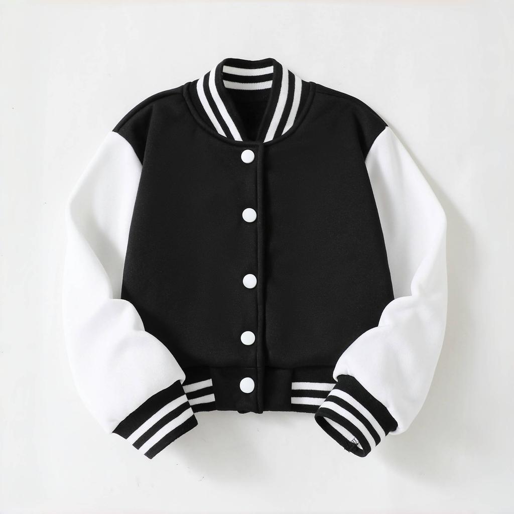 Giacche Cardigan Casual per Bambine e Bambini per Primavera e Autunno, Maglie da Baseball Sportive alla Moda per Bambini