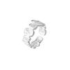 Artistic Open Geometric Adjustable Ring For Women Chic Copper Finger Jewelry