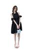 French off-the-shoulder small dress for women's summer new sweet age-reducing temperament loose and thin neck short skirt