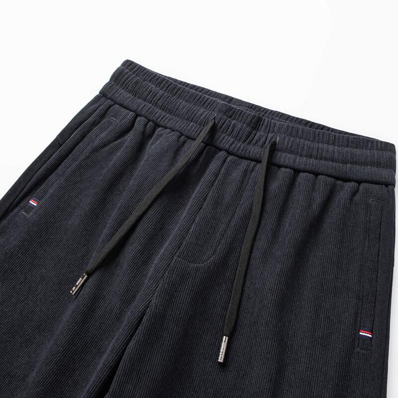 Shanshan Men's Warm Corduroy Straight-Fit Casual Pants