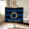 1PC Club Brugge KV Custom Name Patterned Flannel Blanket Suitable For All Seasons for Home Decor Warmth and Comfort Gifts Holiday Present