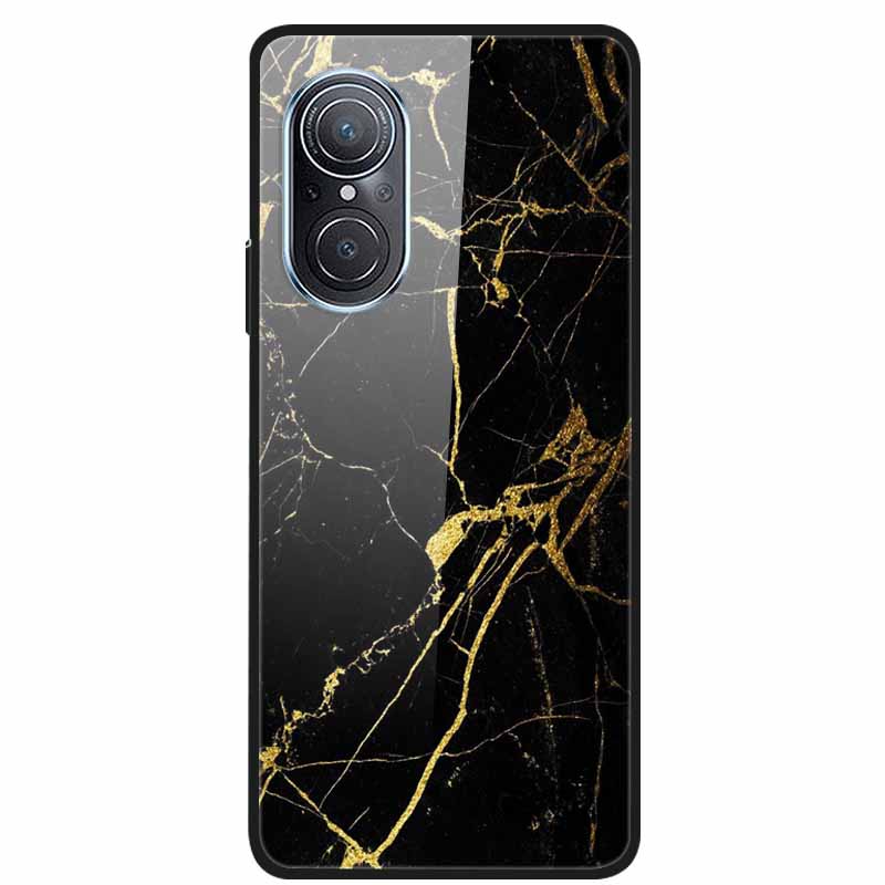 For Huawei Nova 9 10 Case Marble Tempered Glass Cover Hard Back Case For Huawei Nova9 10 SE Capa Nova10 Shockproof Funda Coque