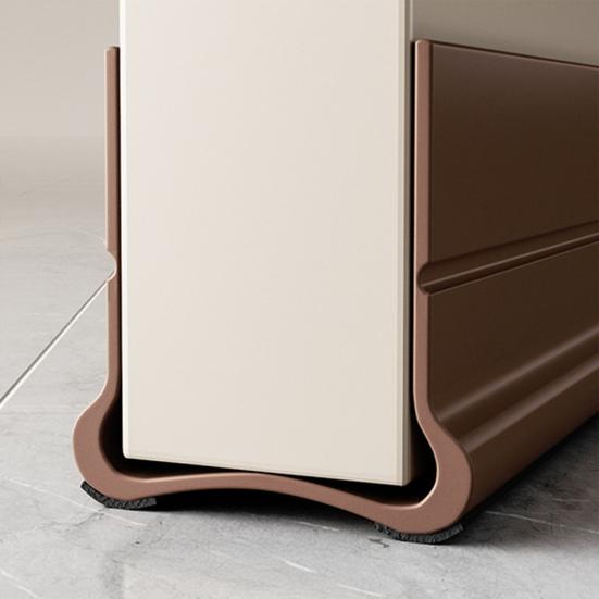Door Bottom Sealing Strip Under-Door Sweep Weather Stripping Light Noise Dust Blocking Windproof Door Stopper Door Bottom Gap Filler Strip