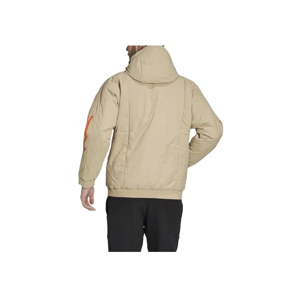 Adidas Bts Hooded Jacket Warm Sports Cotton Coat Winter Men Jackets Prairie-Brown FT2446