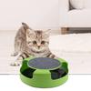 Catch Mouse Motion Cat Toy Interactive Fun Puzzle Rotating Cat Mouse Chase Toys with Scratching Pad for Cats Kittens