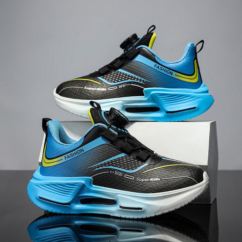 Autumn 2025 Mesh Breathable Boys' Sports Shoes - Casual, Non-slip, Trendy Running Sneakers for Kids.